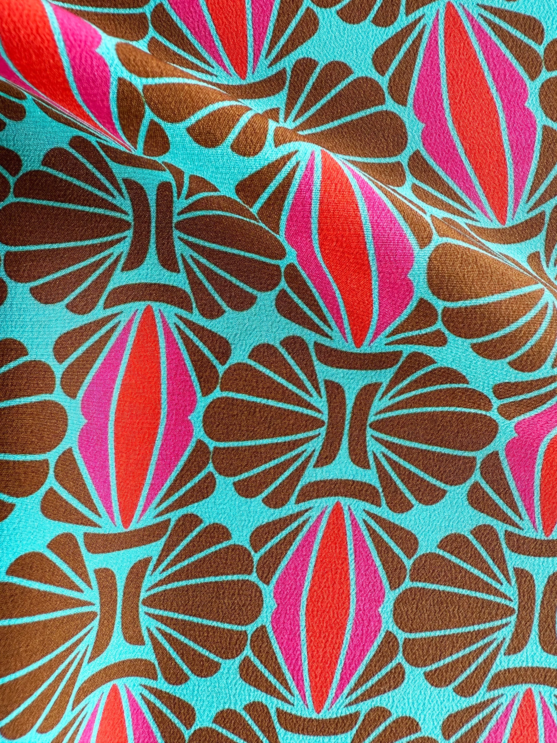 seashell samba gold silk pants