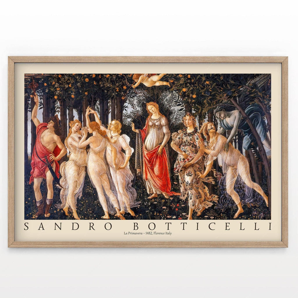 Sandro Botticelli La Primavera Art Print – Renaissance Wall Art Poster