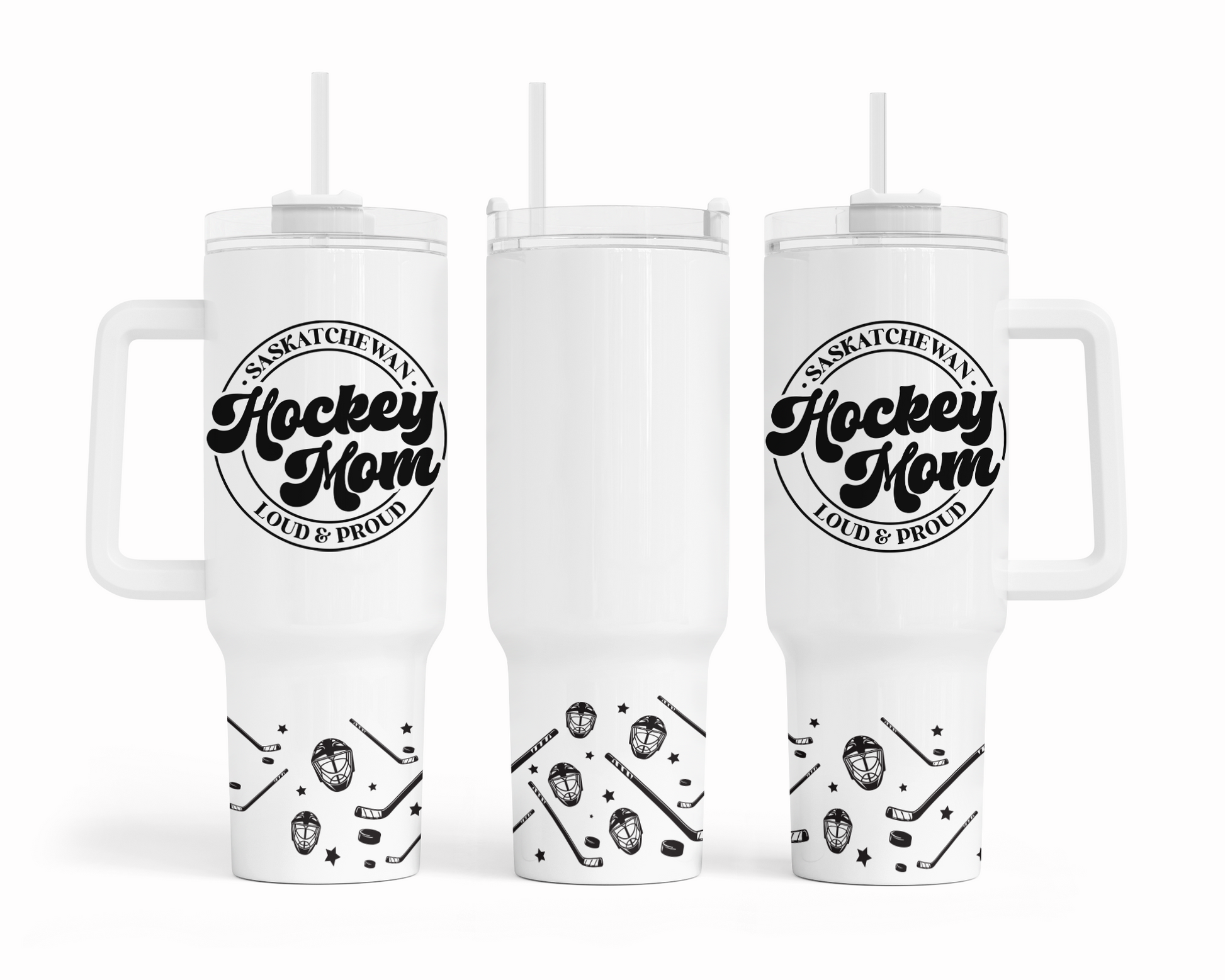 Saskatchewan Hockey Mom Loud & Proud 40oz Tumbler | Saskatchewan Tumbler