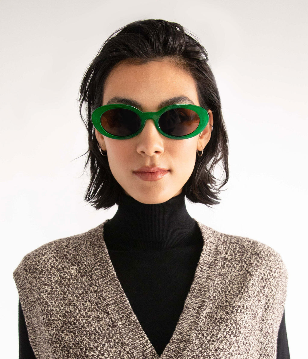 MIELA-2 Recycled Oval Sunglasses