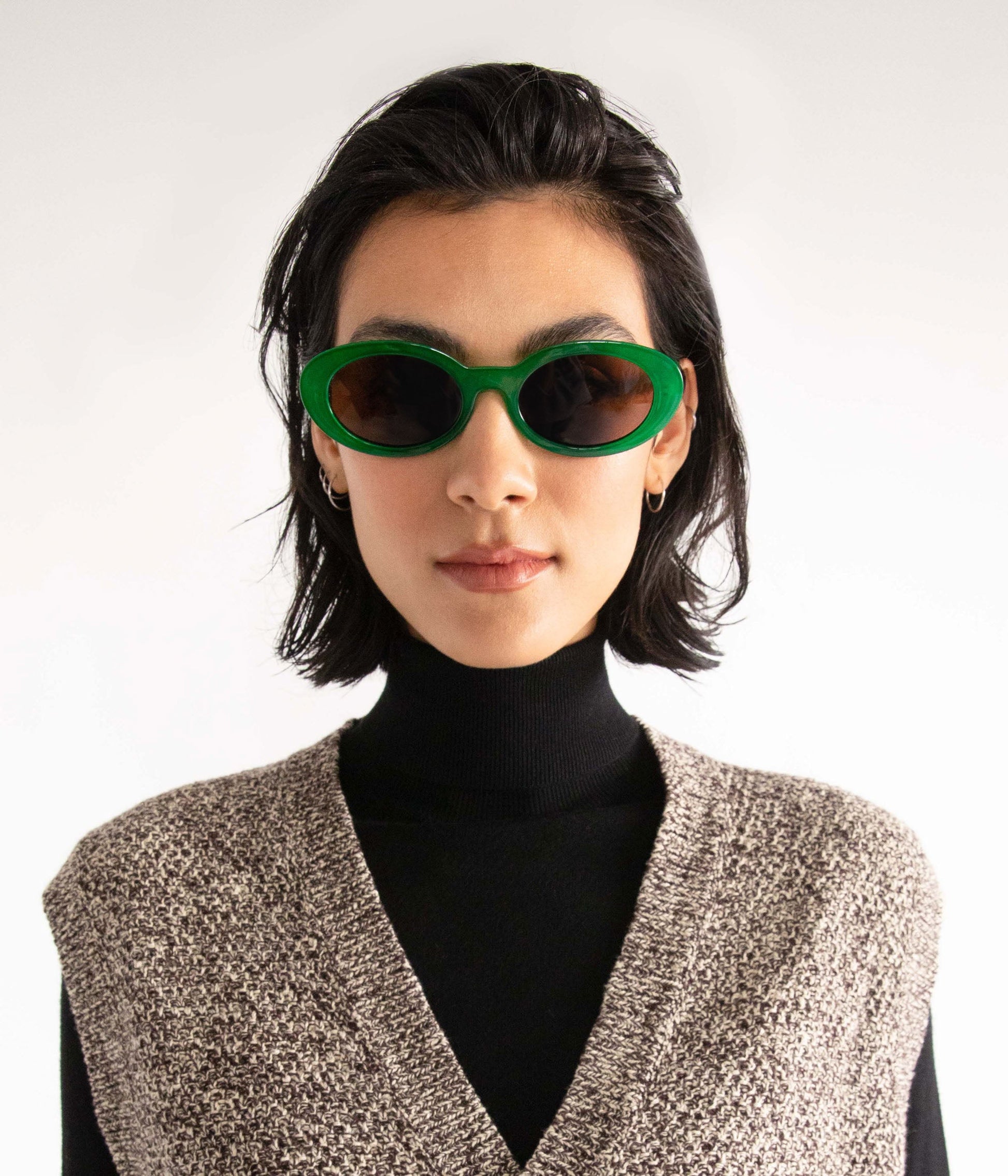 MIELA-2 Recycled Oval Sunglasses