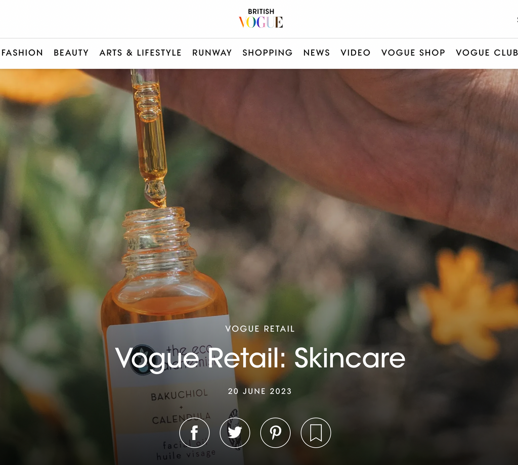 Huile visage au bakuchiol et au calendula bio-rétinol