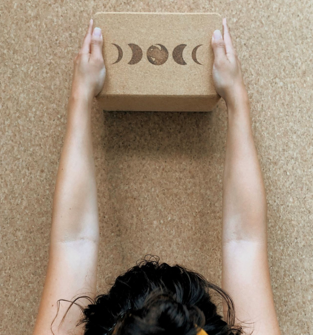 Moon Cork Yoga Block | ORIGINAL SIZE 4"x6"x9"