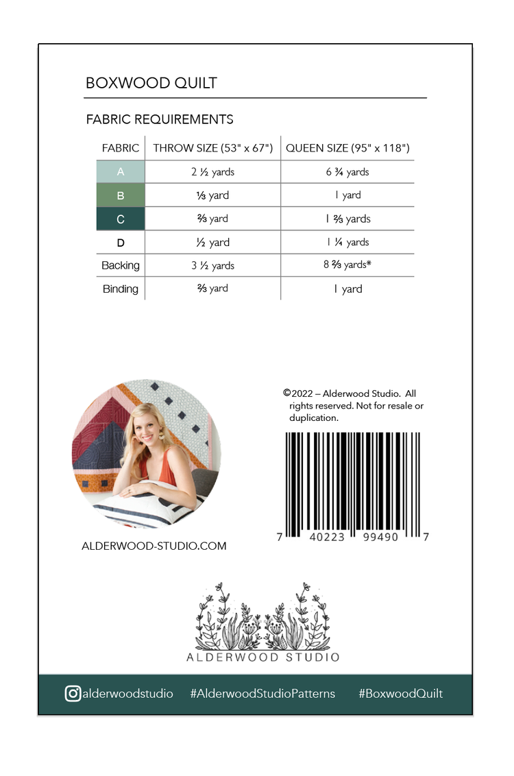 MODÈLE DE COUETTE EN BUIS