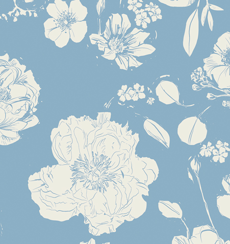 AGF 108" Wideback - Potager, Flowers for Mom Porcelain