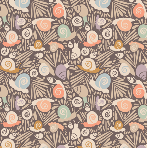 AGF Slow Summer; Escargots, 1/4 yard