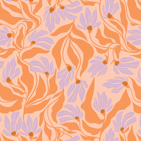 AGF Tangerine; Wind Dance Blaze, 1/4 yard - À VENIR