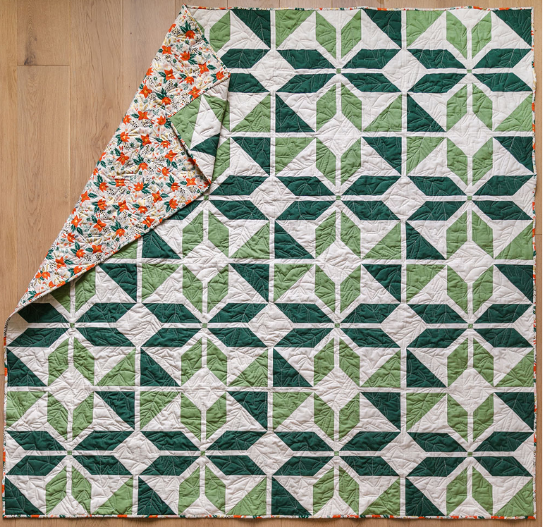 Green Holiday Party Quilt Kit