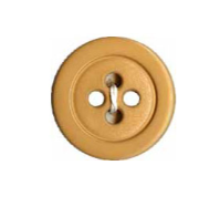 Elan ; Bouton 4 trous, beige - 1/2"
