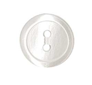Elan ; Bouton à 2 trous, blanc - 3/8"