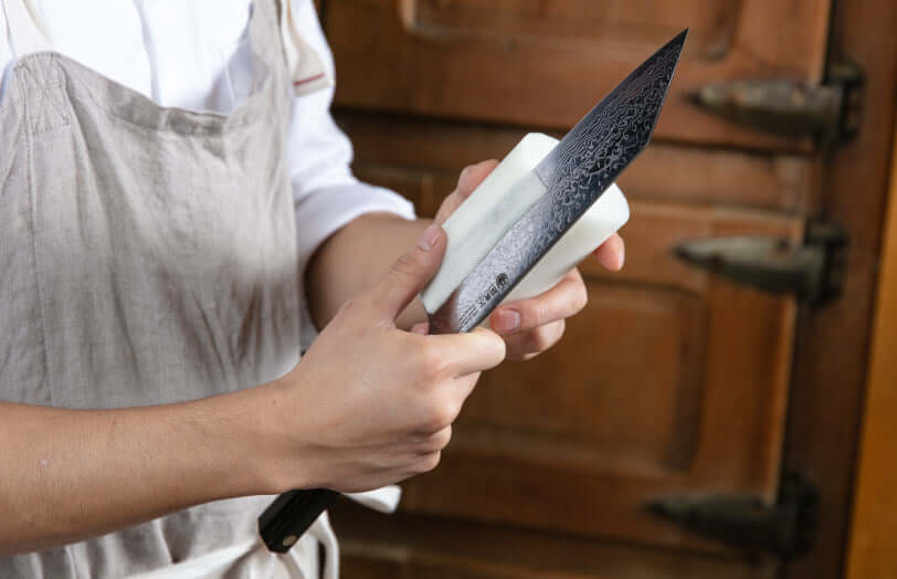 ZUIUN Japan | Handmade Kiritsuke Santoku Knife Damascus Steel 180mm