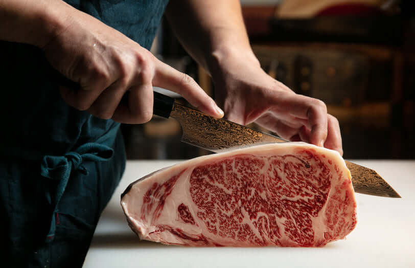 ZUIUN Japan | Handmade Kiritsuke Santoku Knife Damascus Steel 180mm