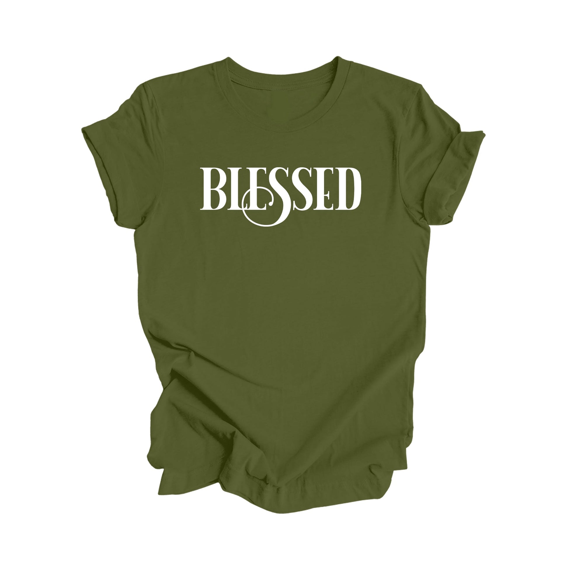 Blessed - Positive Quote Shirt, Inspirational Shirt, Motivational Shirt, Grateful Shirts, Thankful T-shirt, Religious Shirt, Christian Shirt, Faith Shirt, Gift For Her, Gift For Him - Inspired X