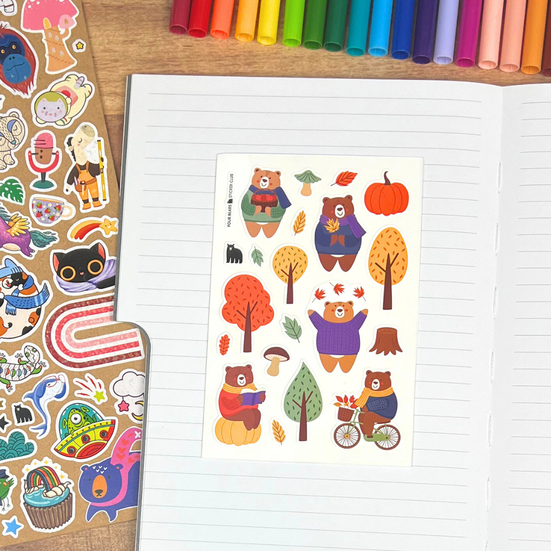 Automne douillet et oursin