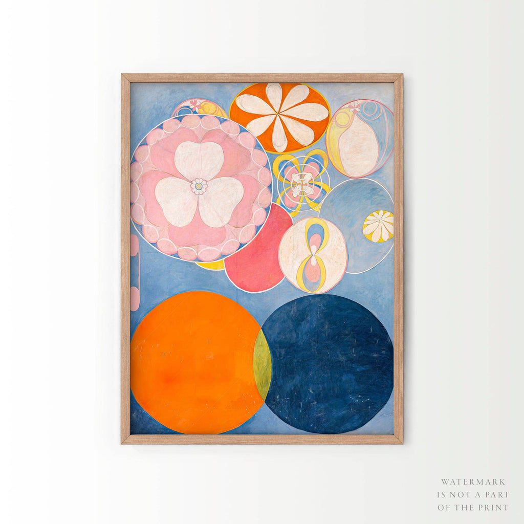 Hilma af Klint The Ten Largest Childhood Set of 2 Art Prints – Abstract Wall Art
