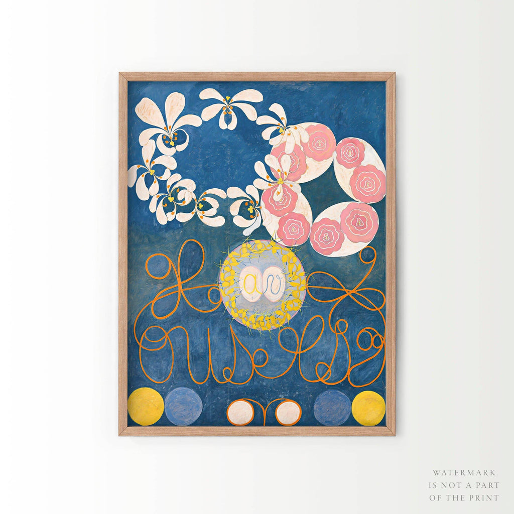 Hilma af Klint The Ten Largest Childhood Set of 2 Art Prints – Abstract Wall Art