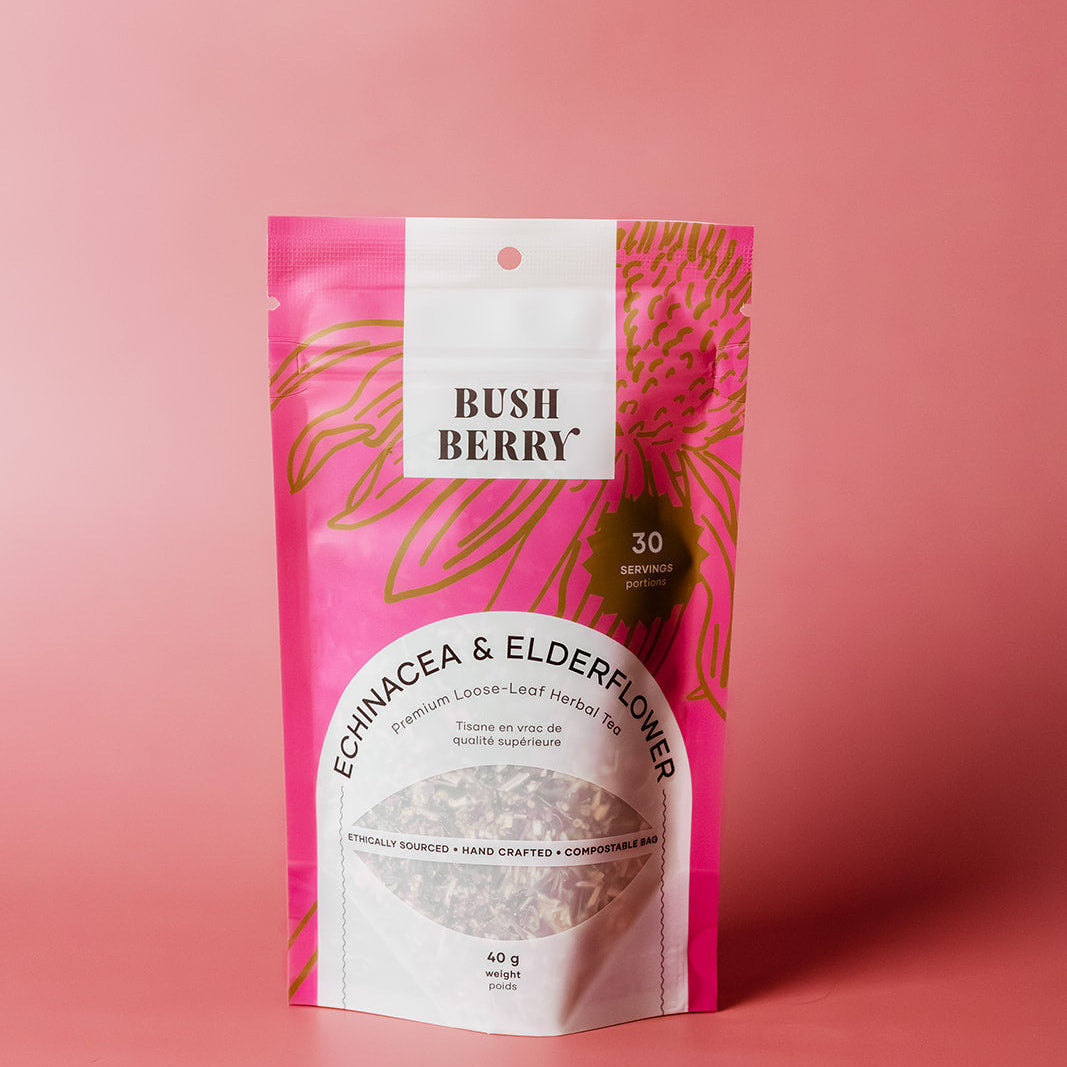 Thé bio à l'échinacée et à la fleur de sureau