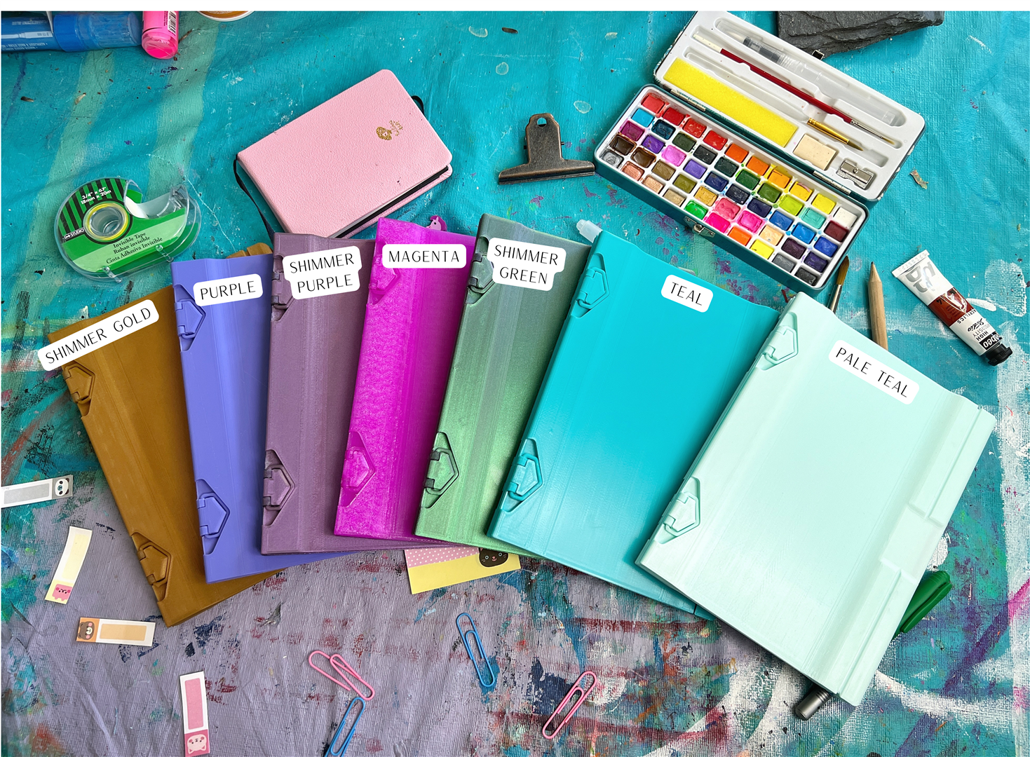 Reuseable 3d Printed Journal, Travelers Notebook and Bullet Journal l Reusable eco-friendlyzero-waste stationary