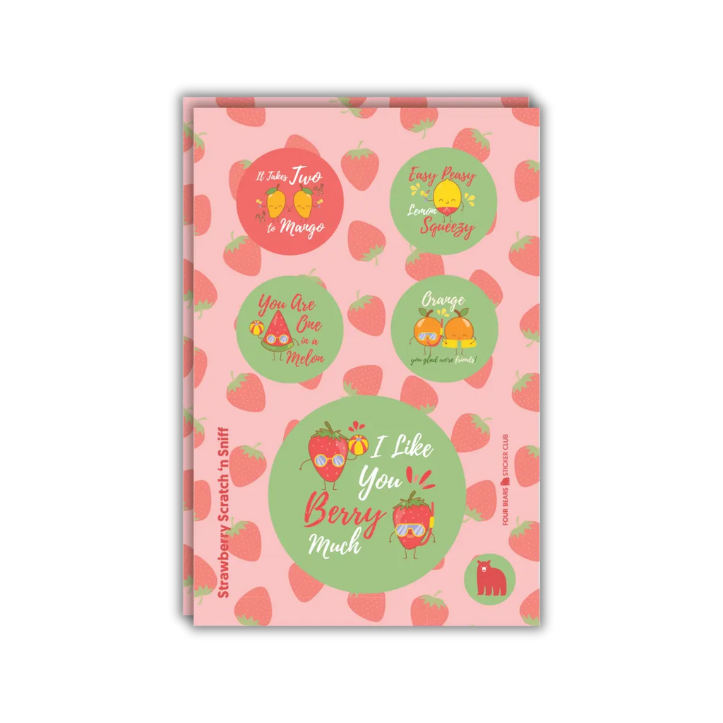 Berry Sweet Sayings - Four Bears Sticker Club