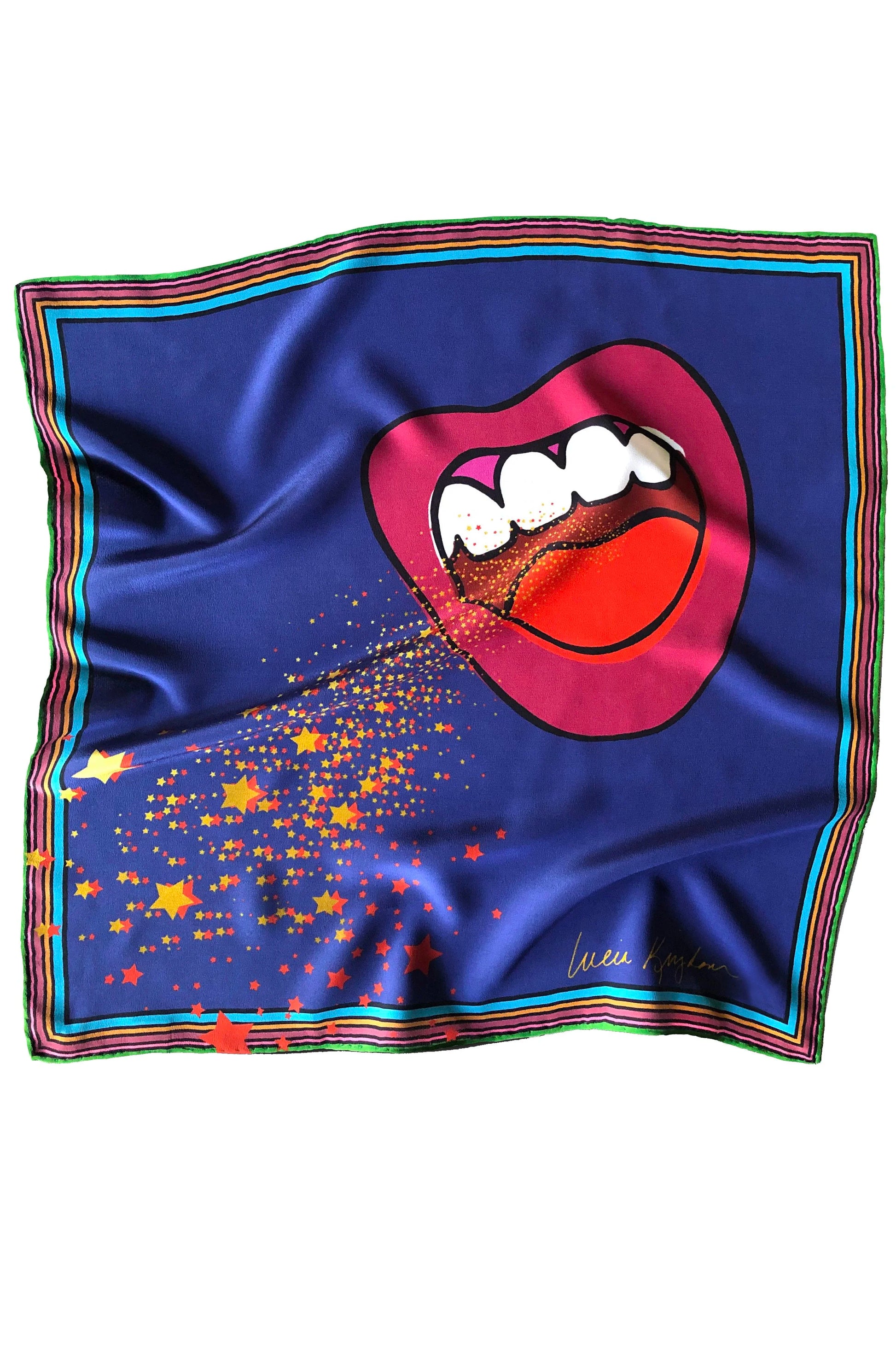 shout it out loud silk scarf