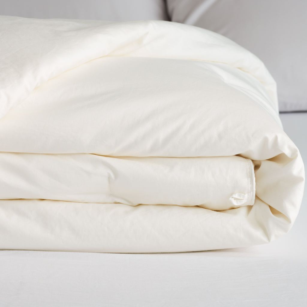 Garniture de couette en soie de mûrier avec enveloppe en coton biologique