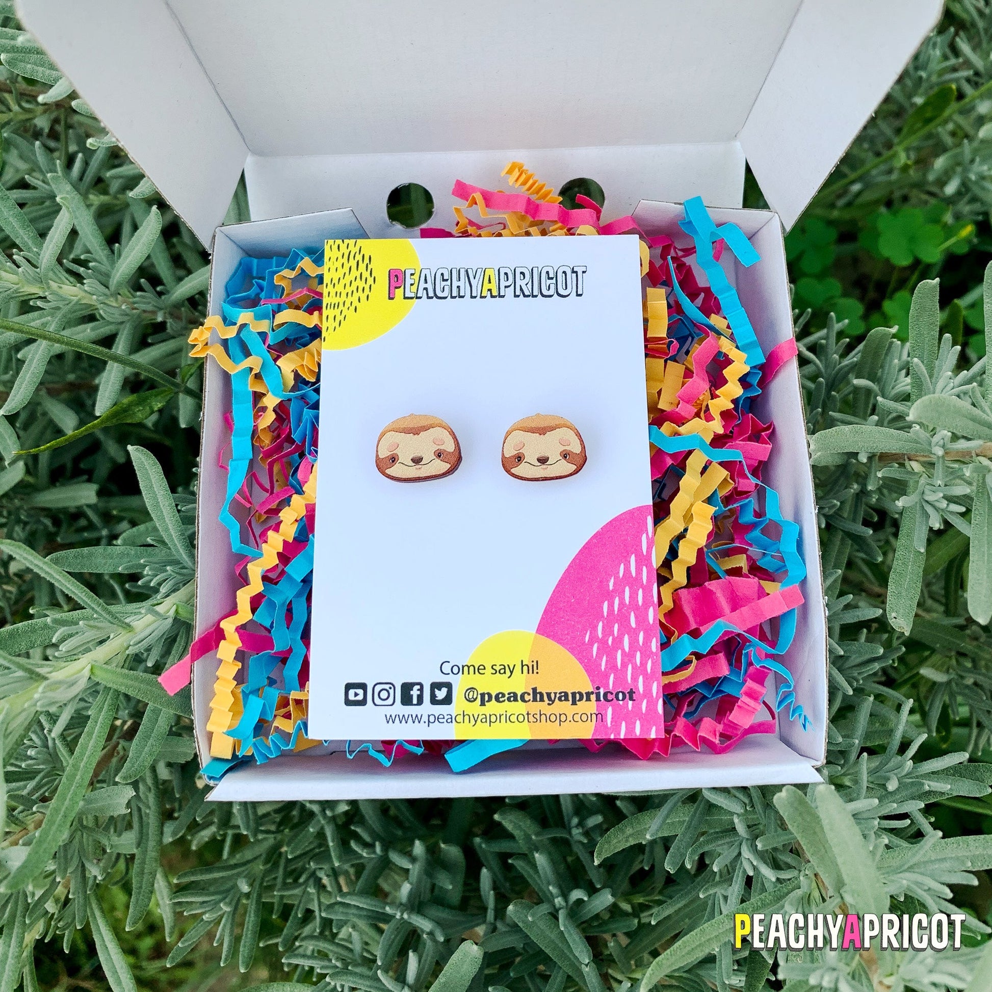 Boucles d'oreilles paresseux
