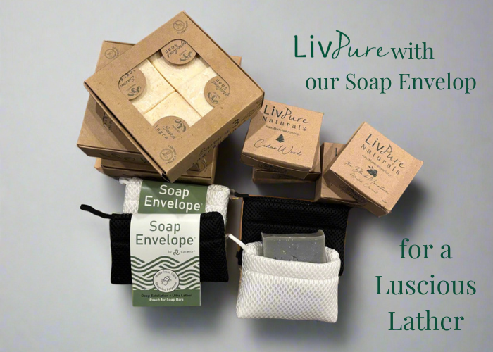 Reusable Soap Envelope & Loufa – Eco-Friendly Exfoliating Soap Saver | Fits ALL Bar Soaps | 100% Recycled Material