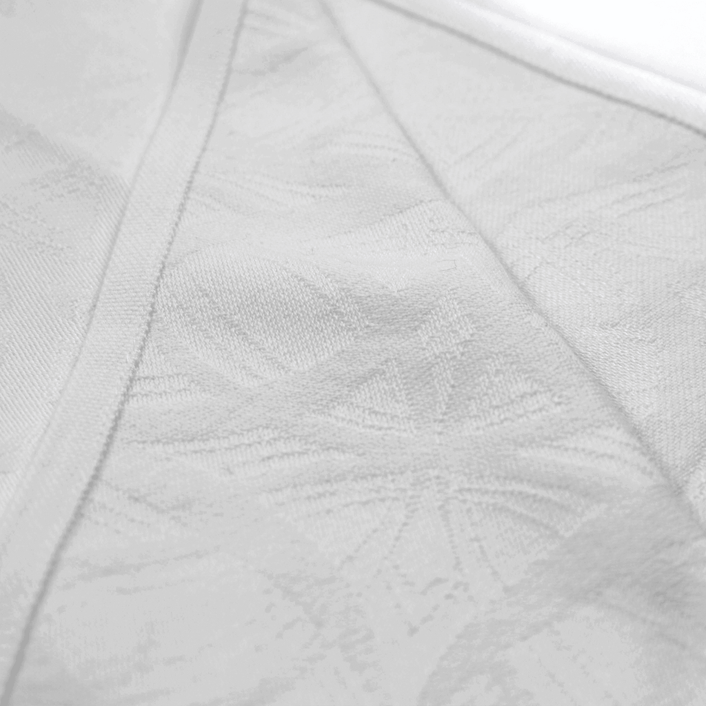 Spa Quality Turkish Hand Towel in White with a Surface Pattern Texture