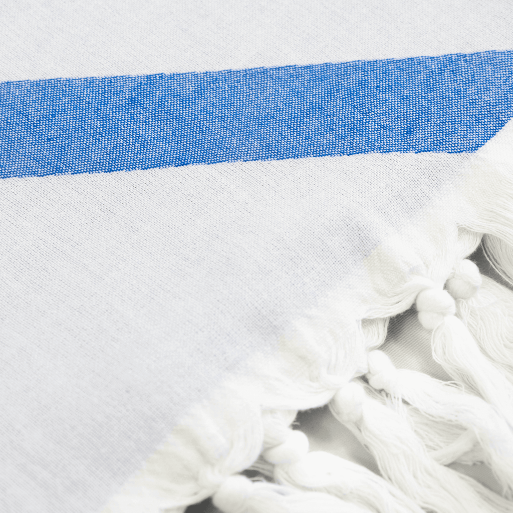 Serviettes turques Canada | Serviette de corps | Bleu et blanc