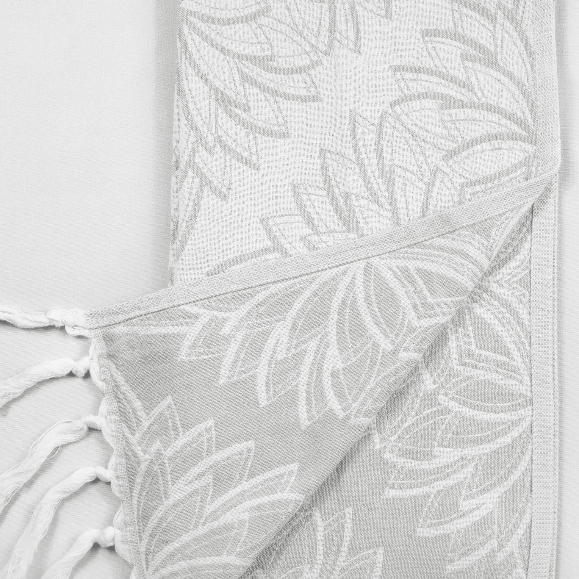 Turkish Towels Canada | Hand Towel | Grey + White