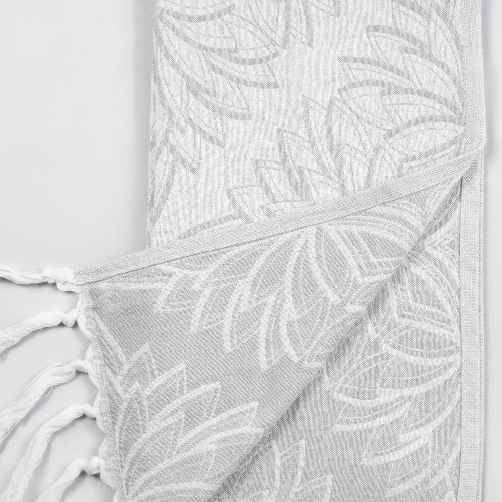 Serviettes turques Canada | Ensemble gris et blanc