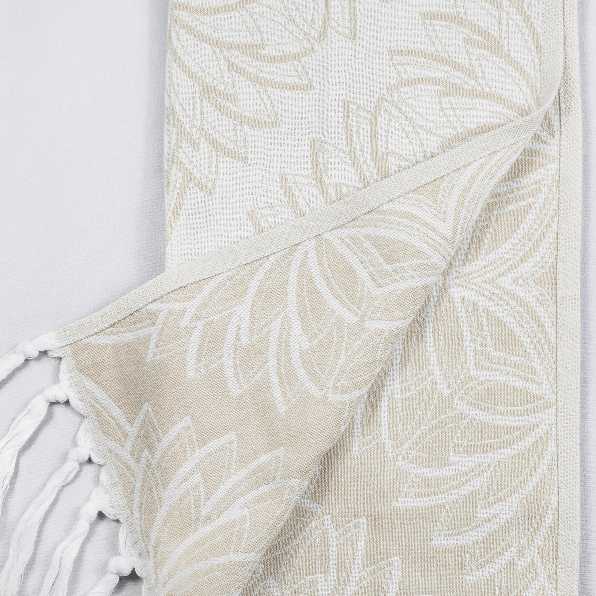Turkish Towels Canada | Set in Oat + White