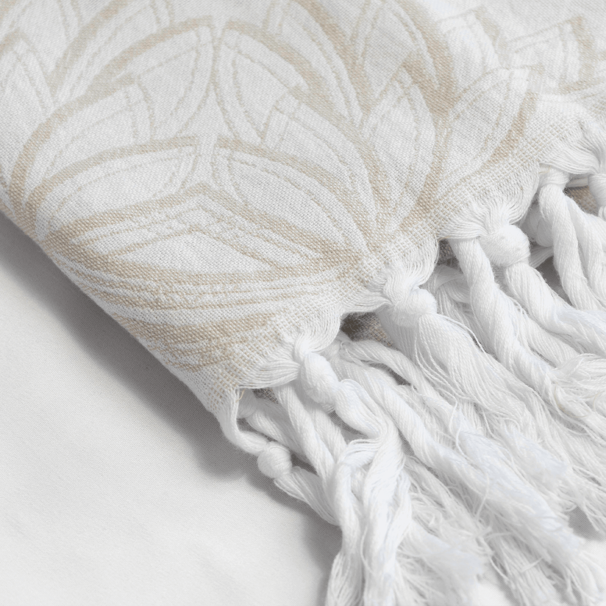 Serviettes turques Canada | Essuie-mains | Avoine + Blanc