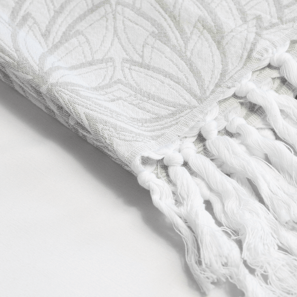 Serviettes turques Canada | Ensemble gris et blanc
