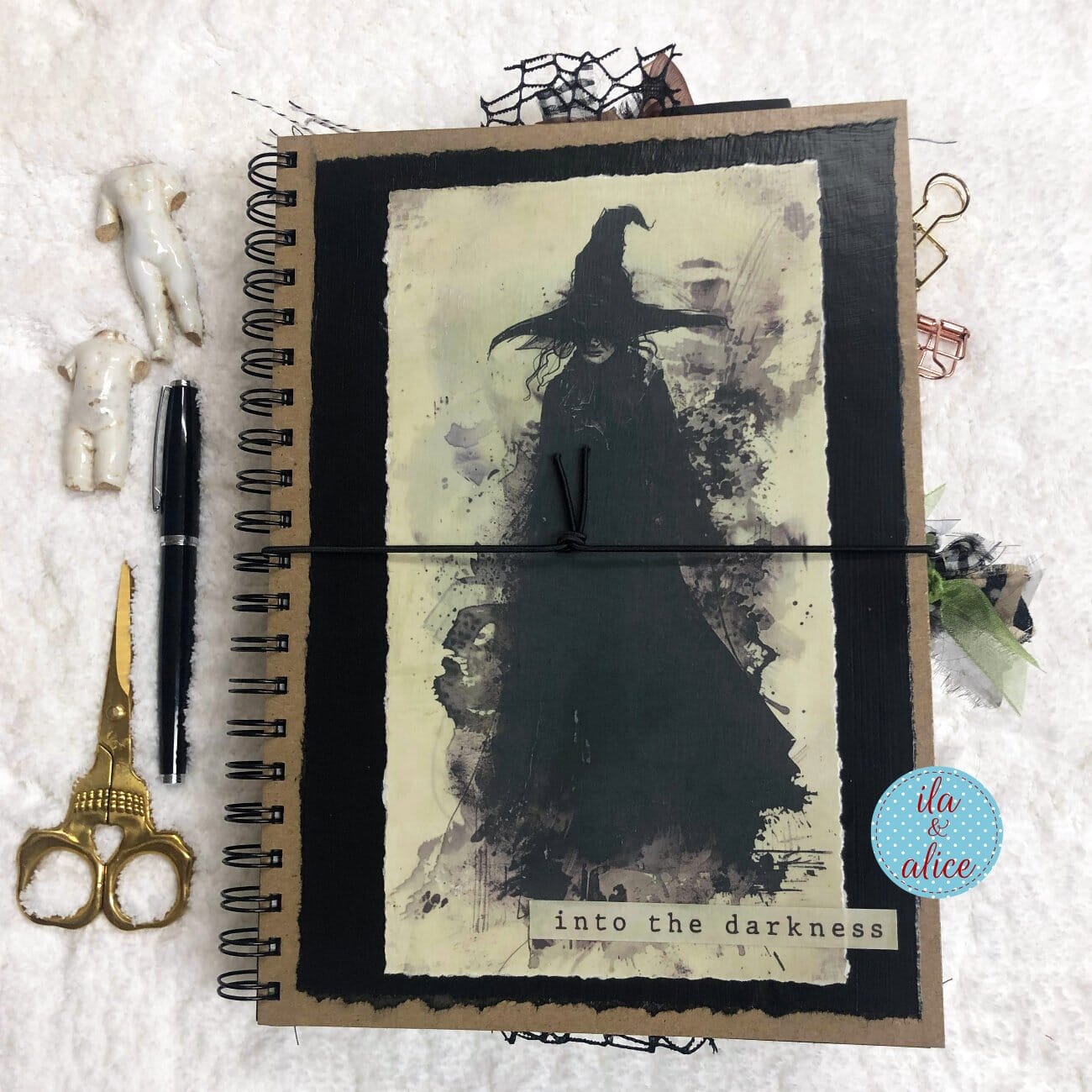 Wicked Witch Dark Academia Junk Journal for Halloween