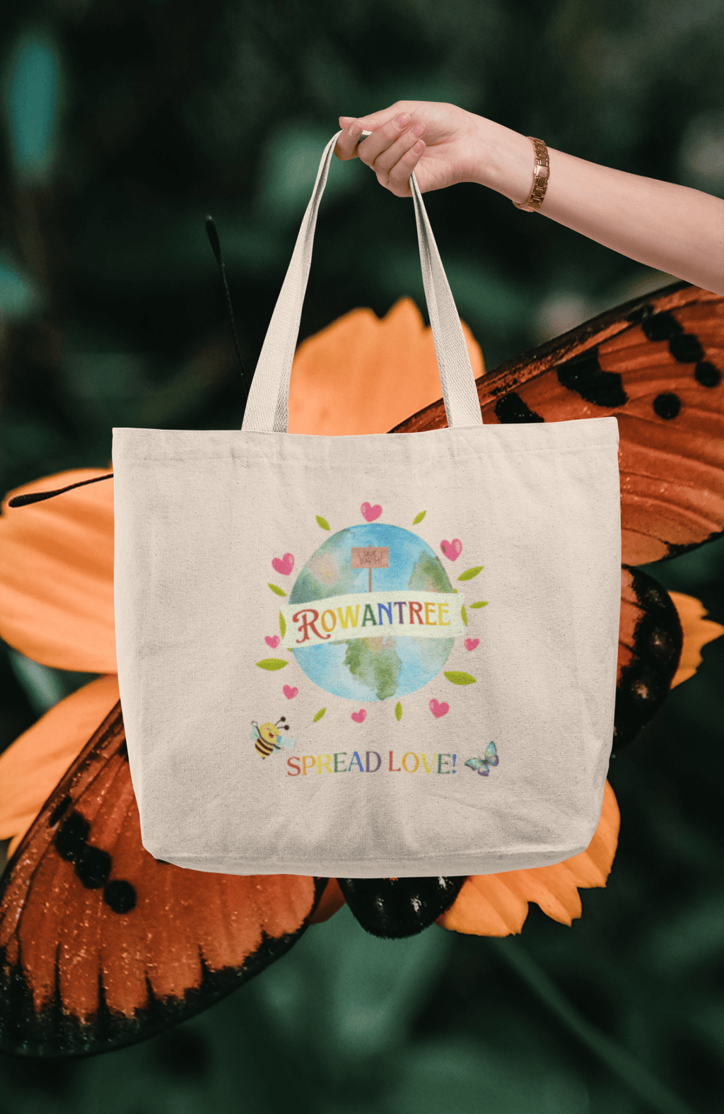 Spread Love Heavy Canvas Tote