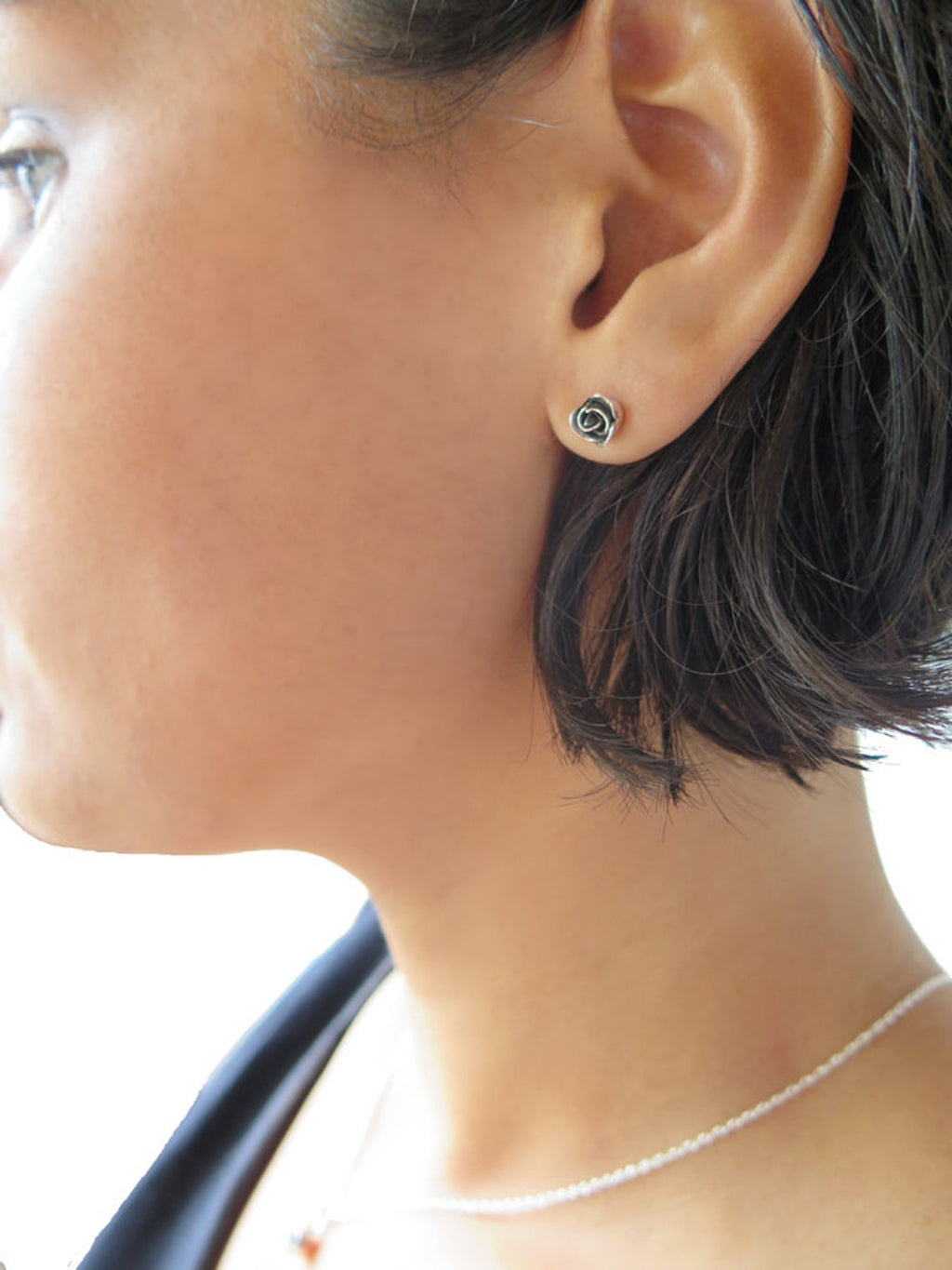 Classic Rose Stud Earrings