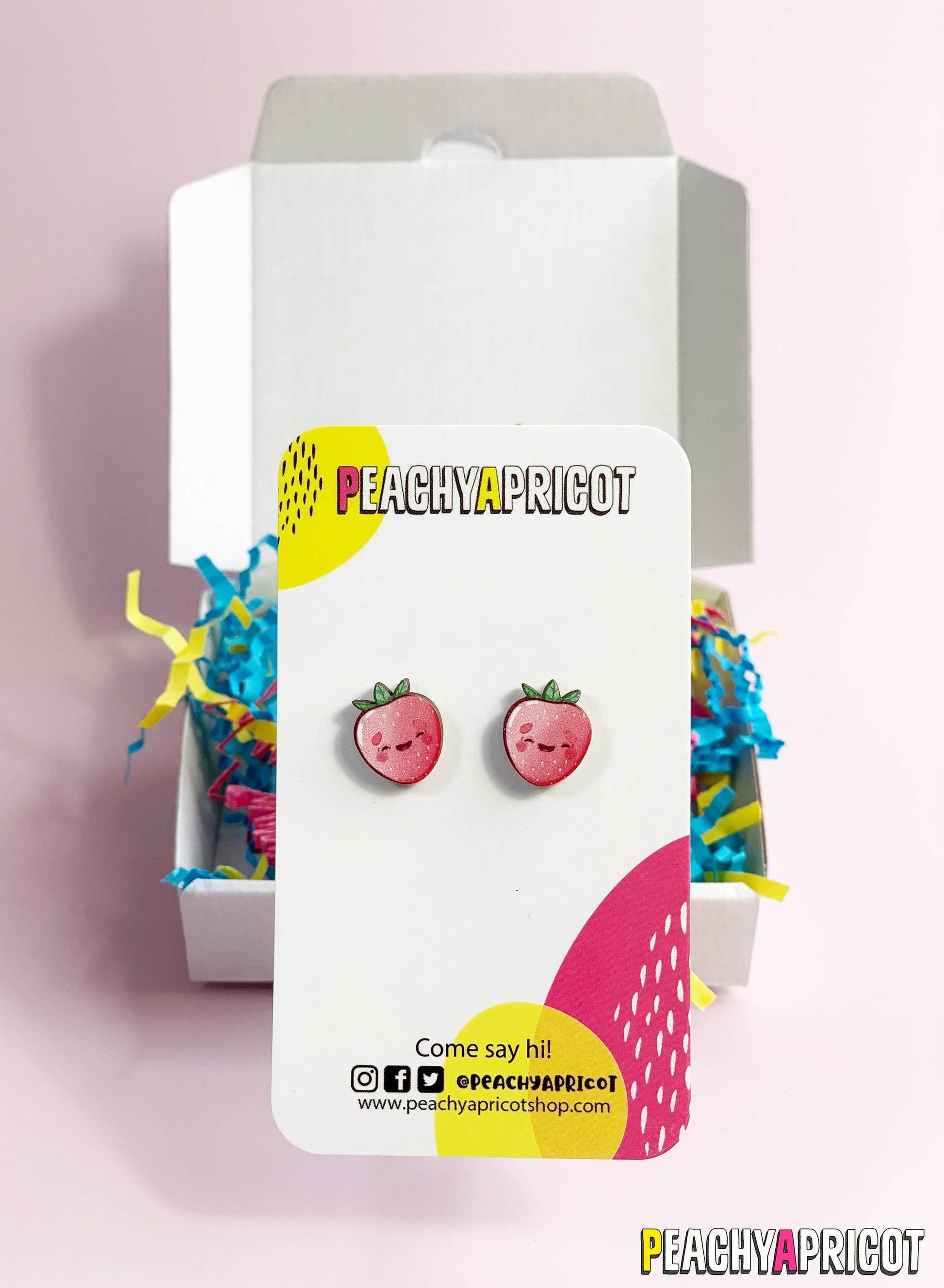 Cute Strawberry Stud Earrings