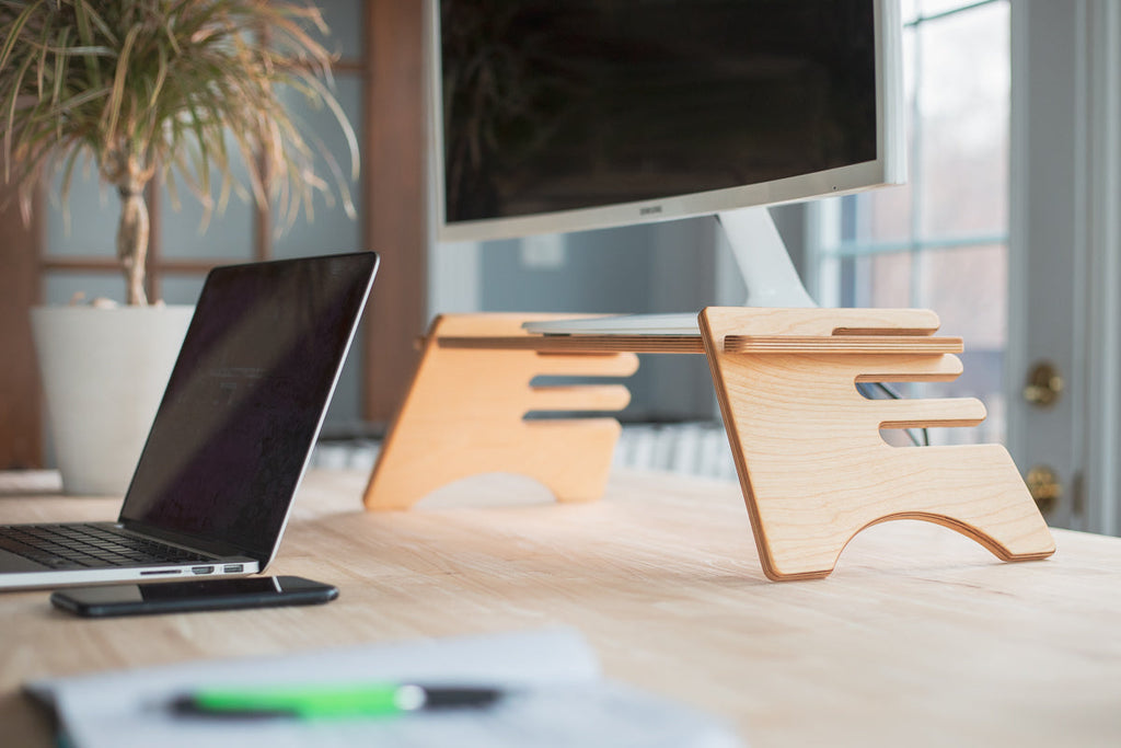 Wooden Monitor Stand