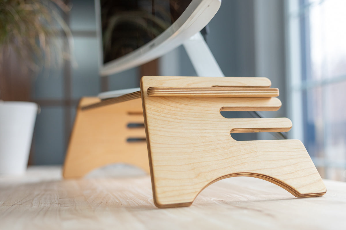 Wooden Monitor Stand