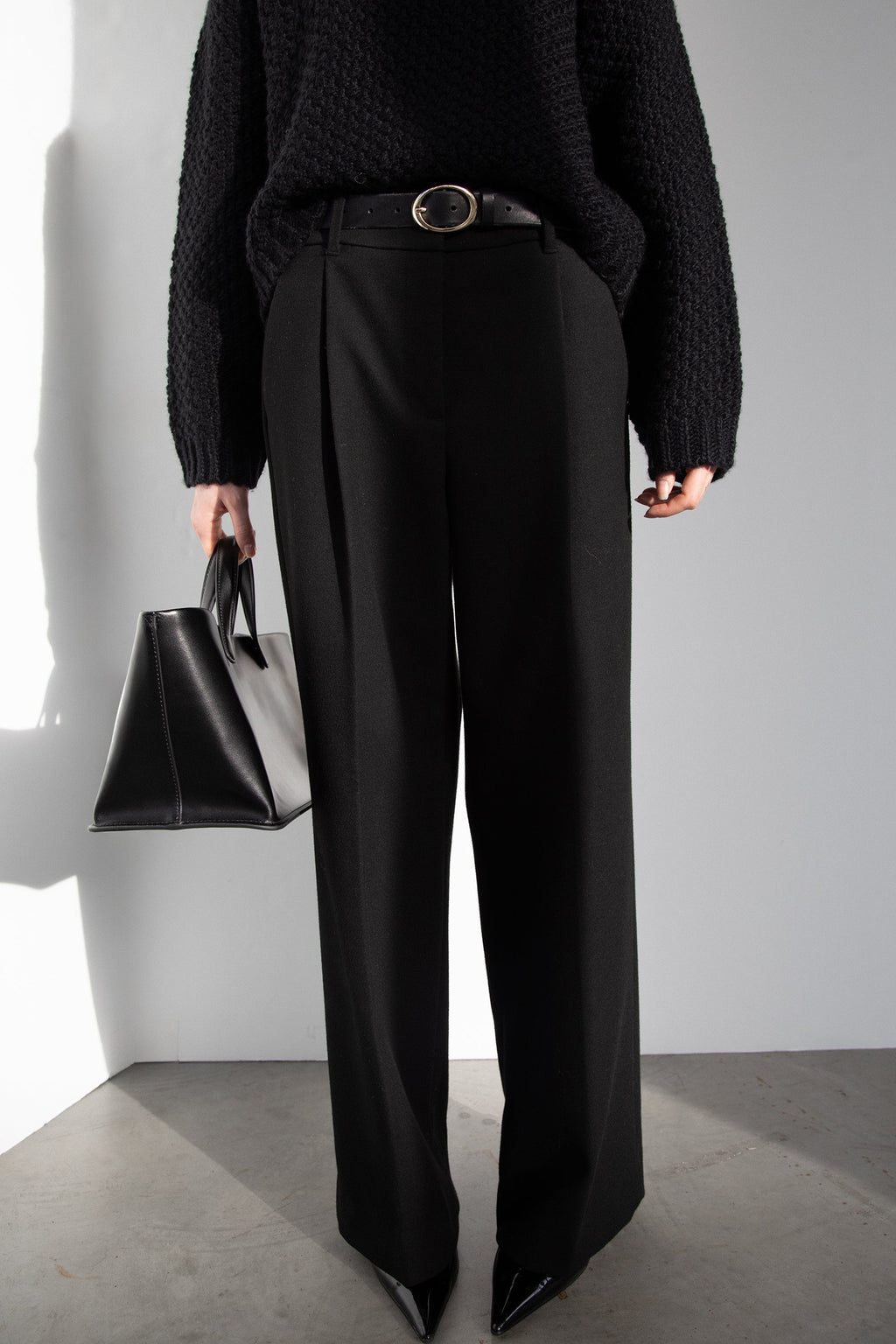 PANTALON À JAMBES LARGES