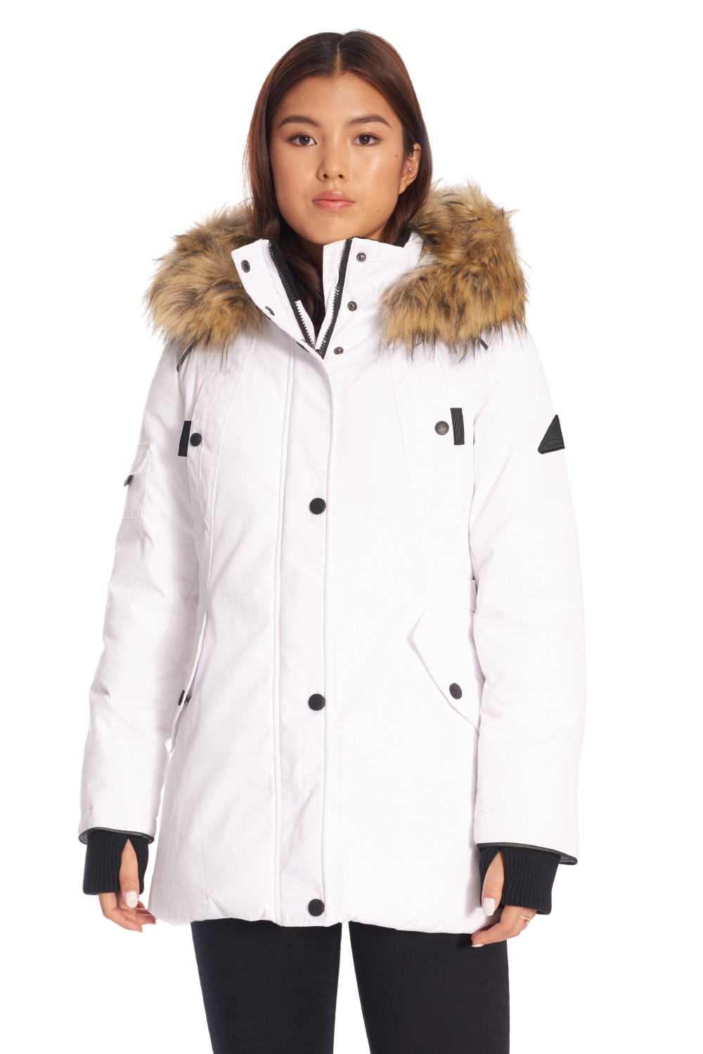 GLACIER | WOMEN'S VEGAN DOWN (RECYCLED) PARKA, WHITE