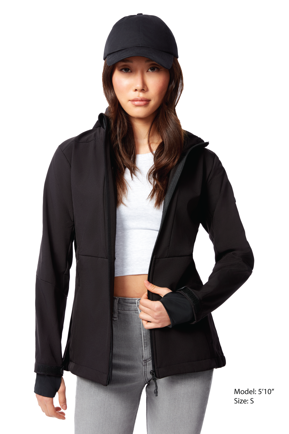 MACKENZIE | COUPE-VENT SOFTSHELL DOUBLÉ EN POLAIRE POUR FEMME, NOIR