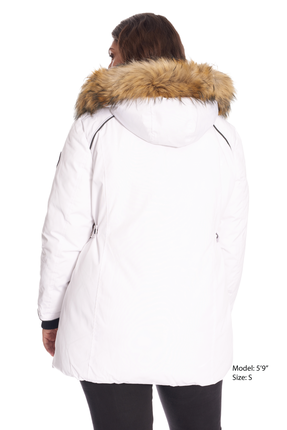 GLACIER PLUS | PARKA FEMME EN DUVET VÉGAN (RECYCLÉE), BLANC (TAILLE GRANDE)