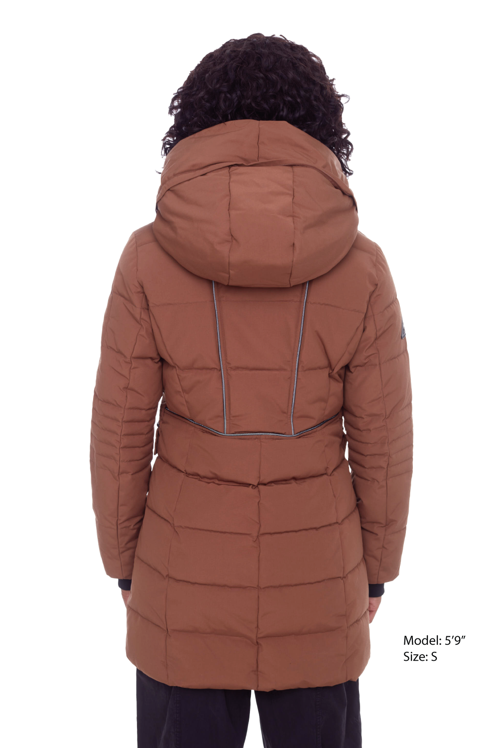 KOOTNEY | PARKA MI-LONGUE EN DUVET VÉGAN (RECYCLÉE) POUR FEMME, ÉRABLE
