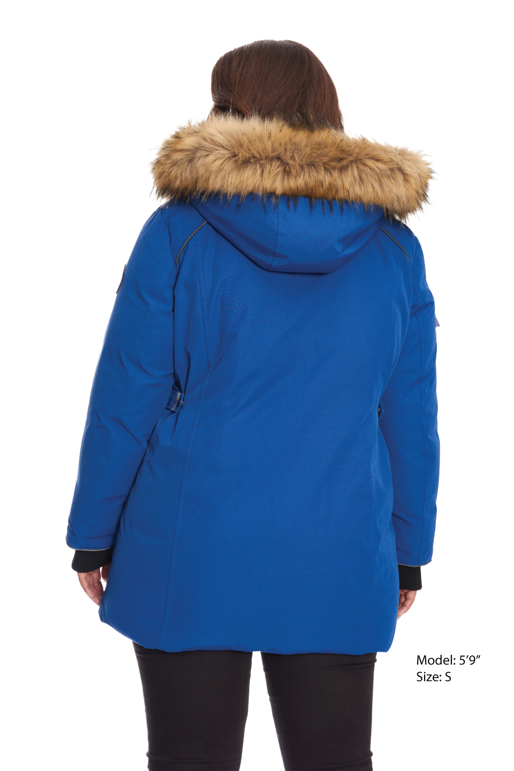 GLACIER PLUS | PARKA FEMME EN DUVET VÉGAN (RECYCLÉE), COBALT (TAILLE GRANDE)
