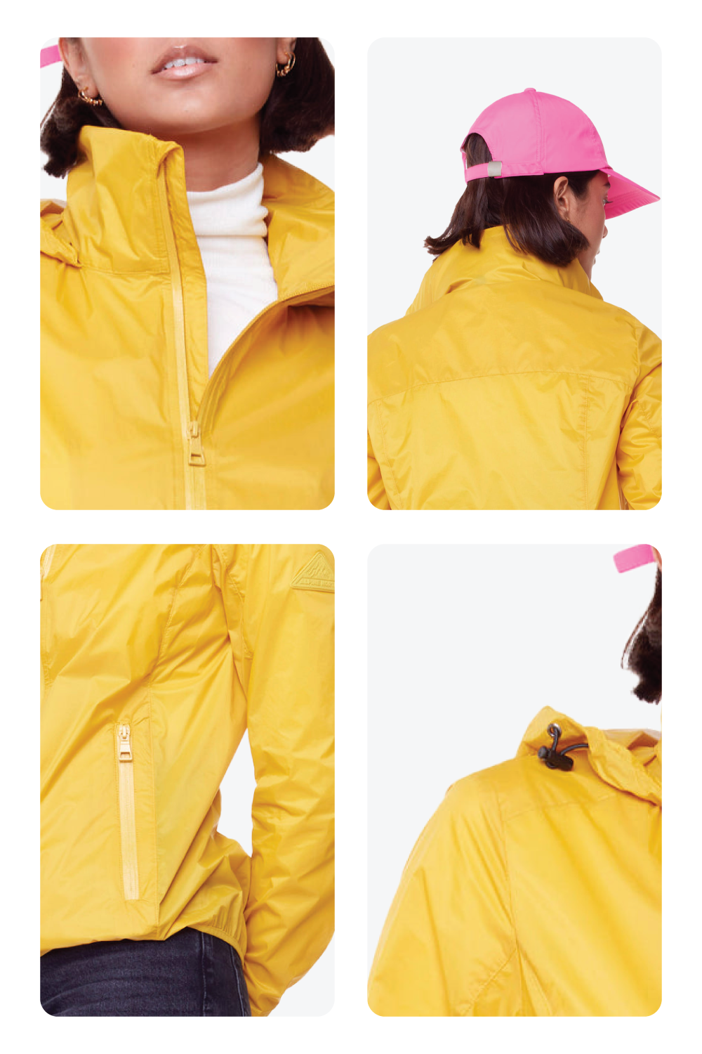 PELLY | VESTE COUPE-VENT ULTRA-LÉGÈRE (RECYCLÉE) POUR FEMME, JAUNE