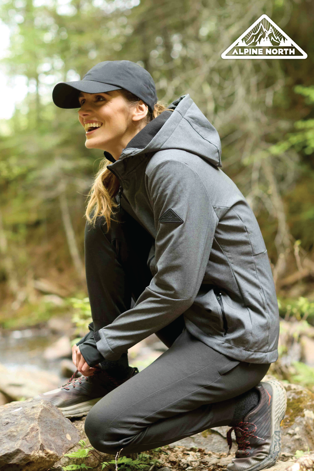 MACKENZIE | COUPE-VENT SOFTSHELL DOUBLÉ EN POLAIRE POUR FEMME, GRIS FONCÉ