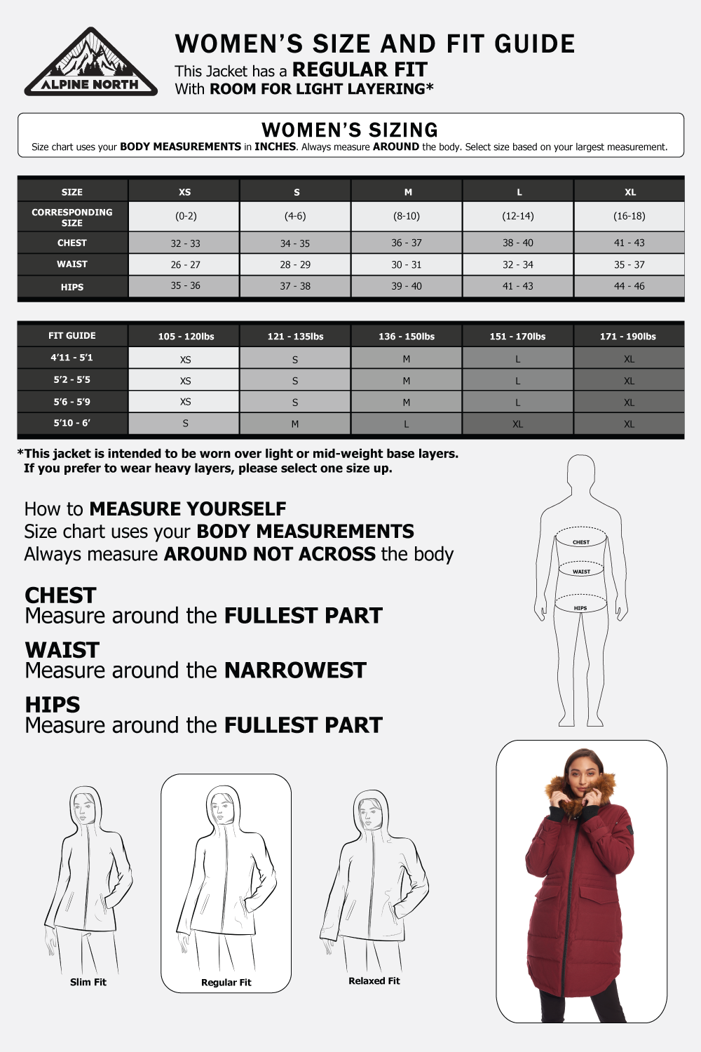 UKON | PARKA À CORDON DE SERRAGE EN DUVET VÉGAN POUR FEMME (RECYCLÉE), OXBLOOD