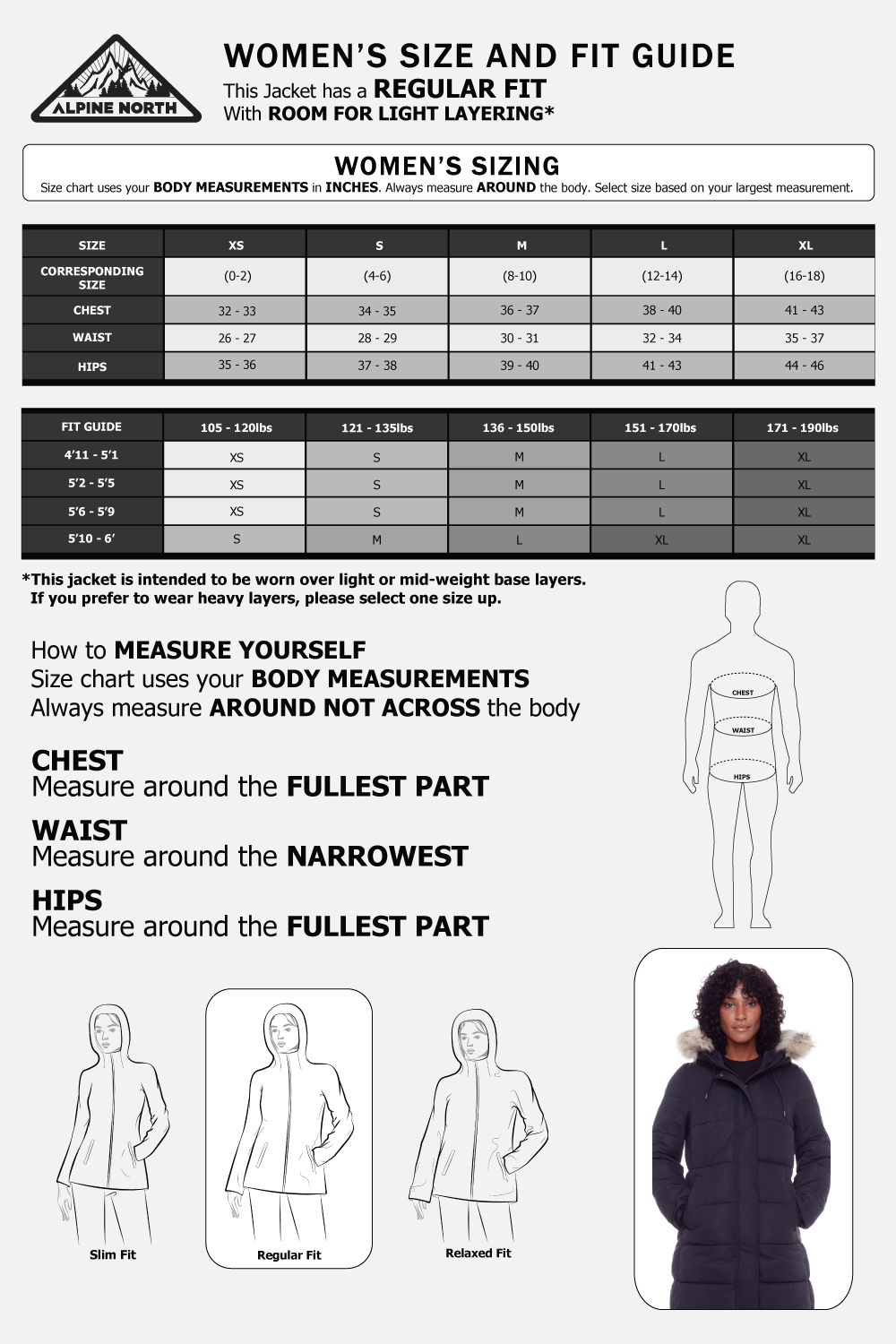 AULAVIK | WOMEN'S VEGAN DOWN (RECYCLED) MID-LENGTH HOODED PARKA COAT, BLACK